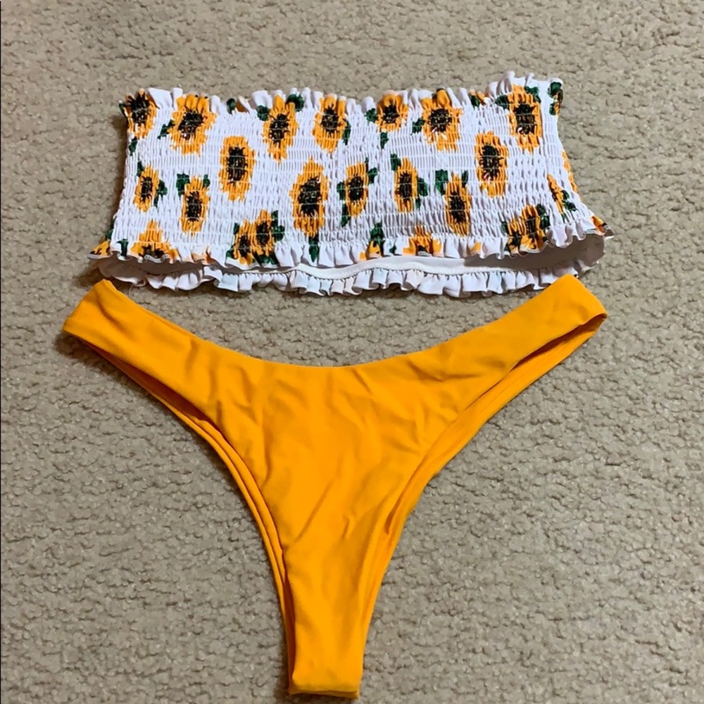 bandeau bikini set